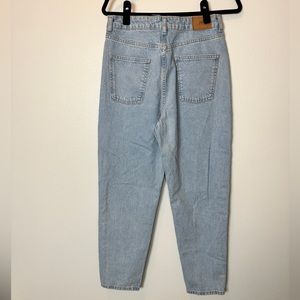 Zara Straight Leg Jeans Women’s Sz US 6 Light Wash High Rise Rigid Denim 90s VTG